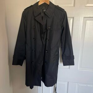 Coach Outlet Black Trench Coat – Like New – Size Medium
